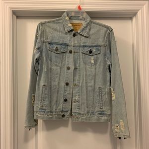 Carbon Distressed Jean Jacket